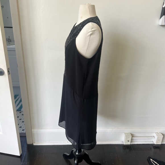 NWOT BCBG Black Sequin Mini Dress - Picture 5 of 9